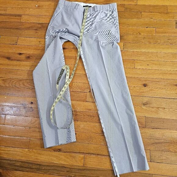Theory Mens Striped Pants Size 30x31 Slim Leg Marlo Wander - Picture 7 of 11